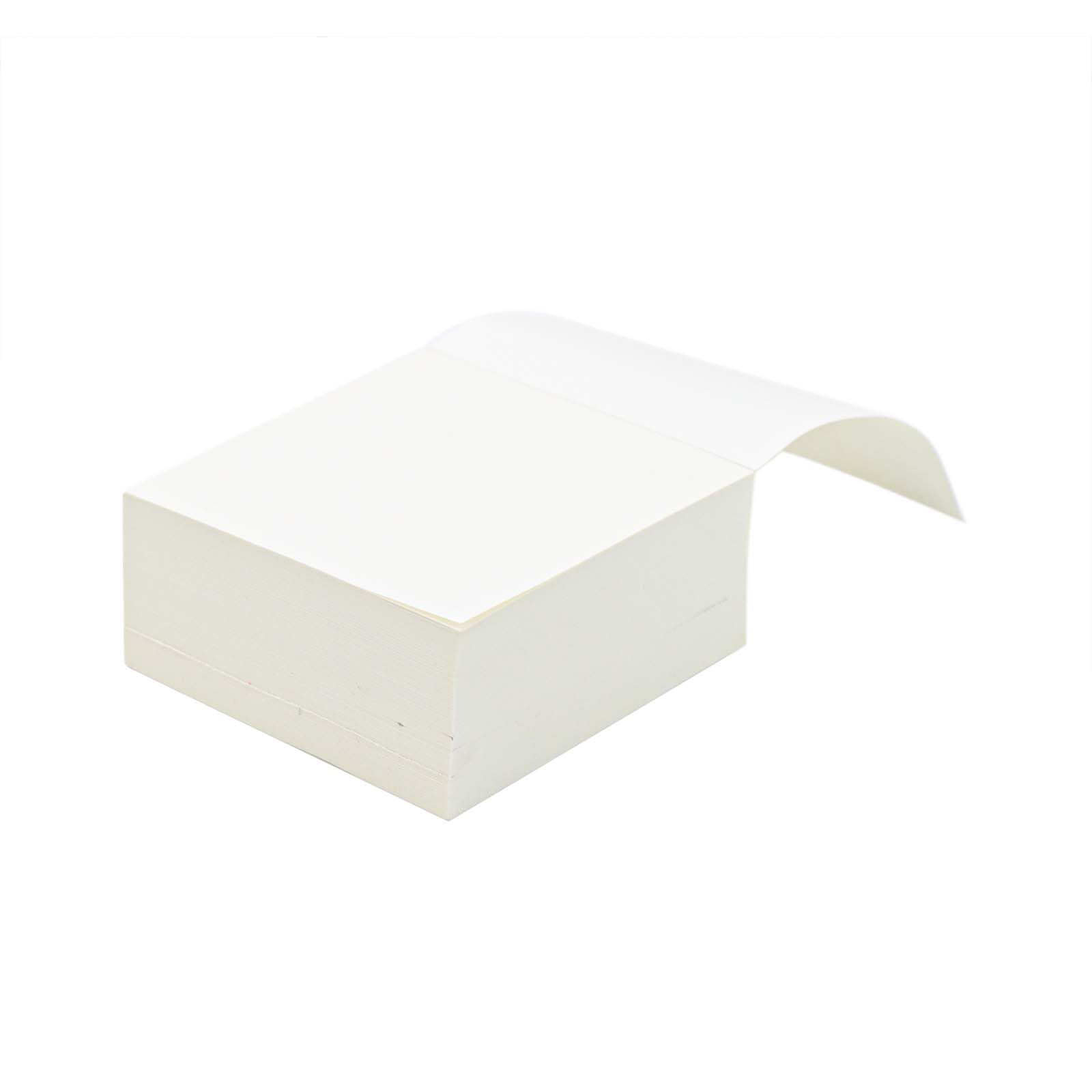 Photo 1 of Tear Off Memo pad 3"x 3" Non Sticky Notes Creamy Notepad Tearable 50gsm Thin Memo Paper Pads 400 Sheets Blank Square Note Cube for Taking Notes Reminders (White, 3"x 3")