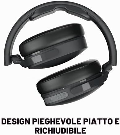 Hesh Evo Cuffie Wireless Over-Ear con Microfono, 36 Ore di Autonomia, Compatibili con iPhone, Android e Dispositivi Bluetooth - Nero
