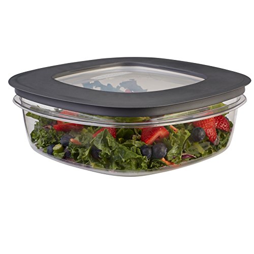 Rubbermaid Premier Easy Find Lids Food Storage Containers, 9 Cup, Gray