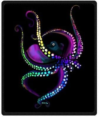 Fashion Style Octopus 50" x 60" (Medium) Fleece Throw Plush Blanket
