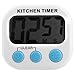 Sminiker Professional 2pcs Countdown Timer Magnetic Digital Kitchen Timer for Cooking Large LCD Display Batteries Included