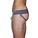 C-IN2 Men's Core Basic Strap Jock, Grey Heather, Large