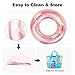 XP-Art Large Transparent Inflatable Tube Swim Tube Glitter Swim Ring Raft Durable Round Summer Pool Float Inflatable Swim Inner Tube for Summer Swim Pool Thicken (Pink) (120CM - Swim Ring)