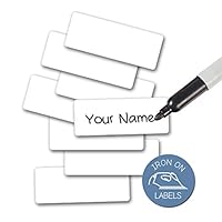 Extra-Large Writable Iron On Clothing Labels, Washer & Dryer Safe