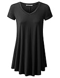 URBANCLEO Womens Basic eLong Tunic Top Mini T-shirt Dress (PLUS Size Available)