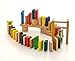 HABA Go-Go Wooden Dominoes 249 Piece Building Set with Stairs, Bridge & Bell for Ages 3-10