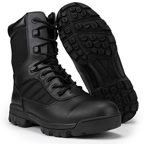 8" Ryno Gear Tactical Combat Boots with CoolMax Lining (Black) (13)