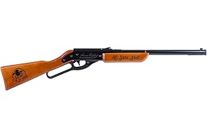 WESTERN JUSTICE Annie Oakley Lil Sure Shot Lever-Action Spring Piston BB Rifle with Hardwood Custom Embossed Stock