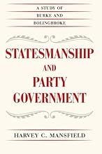 Statesmanship and Party Government: A Study of Burke and Bolingbroke