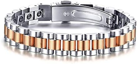 Rockyu ブランド 人気ジュエリー ブレスレット レディース 18k チタン ピンクゴールド ゲルマニウム 静電気除去 磁気 ヨーロピアン 結婚式 ギフト Rockyu ブランド 人気ジュエリー ブレスレット レディース 18k チタン ピンクゴールド ゲルマニウム 静電気除去 磁気 ヨーロピアン 結婚式 ギフト