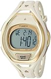 Timex Unisex TW5M06100 Ironman Sleek 50 Full-Size White/Gold-Tone Resin Strap Watch