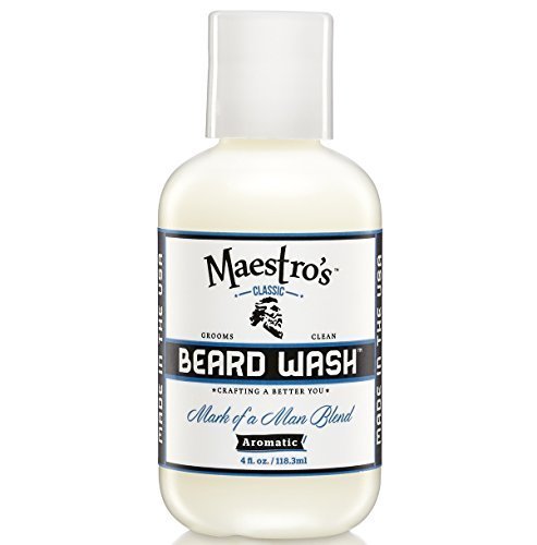 Maestro's Classic Mark of a Man Beard Wash, 4 Ounce