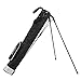 Ram Golf Pitch and Putt Lightweight Golf Carry Bag with Stand Black/Silver