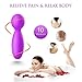 Mini Wand Massager, BOMBEX Therapeutic Handheld Massage Wand, 10X Speeds Cordless Portable Deep Tissue Massager for Back Neck Shoulder, Sports Recovery