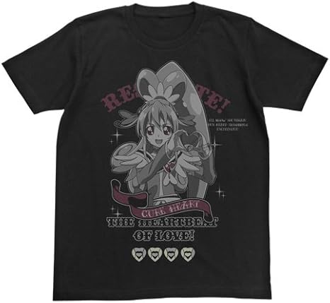 Amazon Co Jp ドキドキ プリキュア キュアハートtシャツ ブラック サイズ M ホビー 通販
