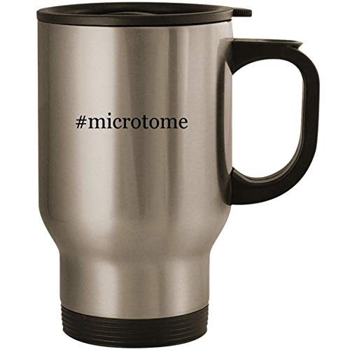 #microtome - Stainless Steel 14oz Road Ready Travel Mug, Silver