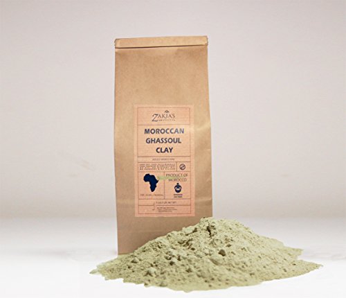 Ghassoul Lava Clay Mask - Organic Natural Facial Mask and Skin Care Treatment- 1 Lb