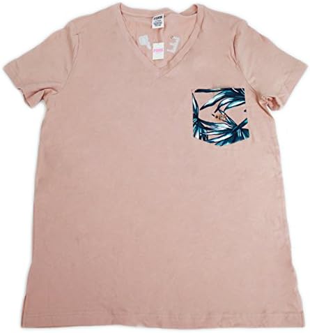 Victorias Secret LOVE PINK Sequined V-Neck T-Shirt (Small)
