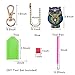 Apipi 5 Pcs DIY Diamond Painting Keychain- 5D Mosaic Full Drill Stick Paint with Diamonds by Numbers Key Chain Pendant Kits for Art Craft Bag Decor, Phone Straps, Key Ring (Owl)