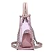 Large Clear PVC Top Handle Shoulder Bag Tote Handbag 2 Piece Set Leather Crossbody Purse Pink