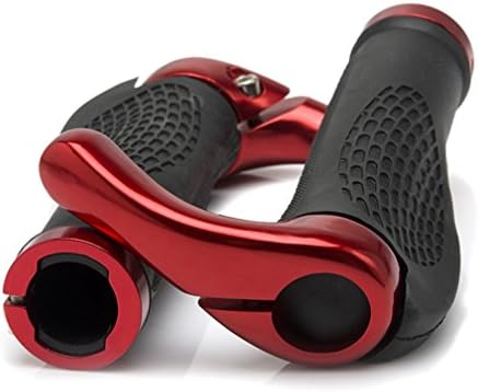 Mountain Bike Grips Lock on Bicycle Handlebar Grip also for BMX Floding Bike, Double Locking, Ergonomic Comfortable Design