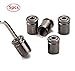Xuxu521 Car Tire Valve Stem Caps（5pcs） Anti-Theft (Black)