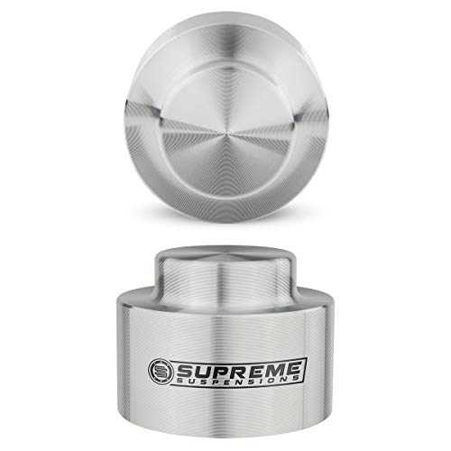 Supreme Suspensions - Full Lift Kit for 2009-2018 Dodge Ram 1500 [4WD] 3" Front Lift Billet Strut Spacers + 2" Rear Lift Billet Spring Spacers (Silver) - Thumbnail 6