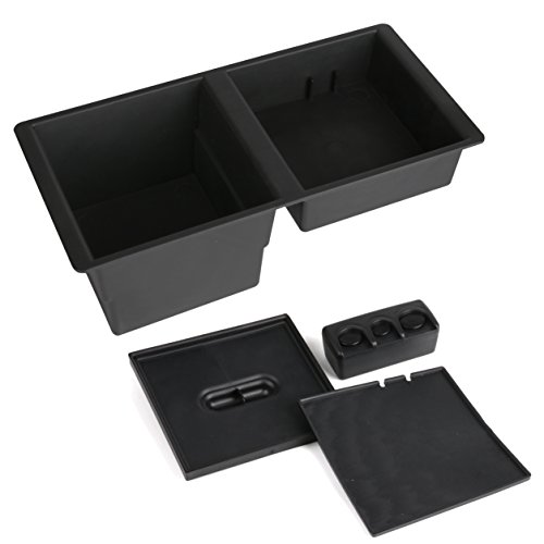 EDBETOS GM Center Console Insert Organizer Tray for Chevrolet Silverado 1500 2500 3500 Tahoe Suburban GMC Yukon Sierra (2014-2018) - GM Vehicles Console Armrest Glove Box - Replaces 22817343