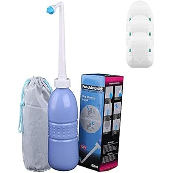 Portable Bidet Sprayer and Travel Bidet with Hand Held Bidet Bottle for Personal Cleansing Use - Include Extended Nozzle - Personal Hygiene Care Toilet Bidet Shower/Bathroom Bidet Spray -21.8oz(620ml)