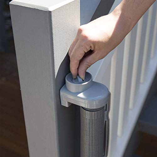 64inch Doorway Gate Extra Tall & Extra Wide Outdoor Retractable Gate Extends Up to 71 in Wide and is 39.4 in Tall and Includes Components for Easy Installation Screws Catch Mounts Wall Spacer Shims