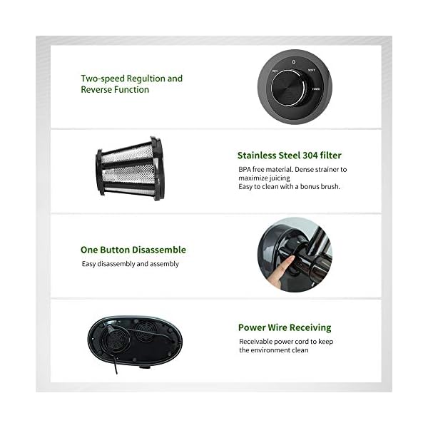 Slow-Juicer-Masticating-Juicer-Machine-Jocuu-Juicers-for-Fruit-and-Vegetable-with-SoftHard-Modes-Quiet-Motor-Reverse-Function-Cold-Press-Juicer-Make-Fresh-Healthy-Juice-with-Brush-Recipes Jocuu Slow Masticating Juicer with Soft/Hard Modes Easy to Clean Quiet Motor & Reverse Function, Cold Press Juicer for…