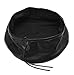 Qiabao Women's Adjustable PU Leather Beret Hat (Black)