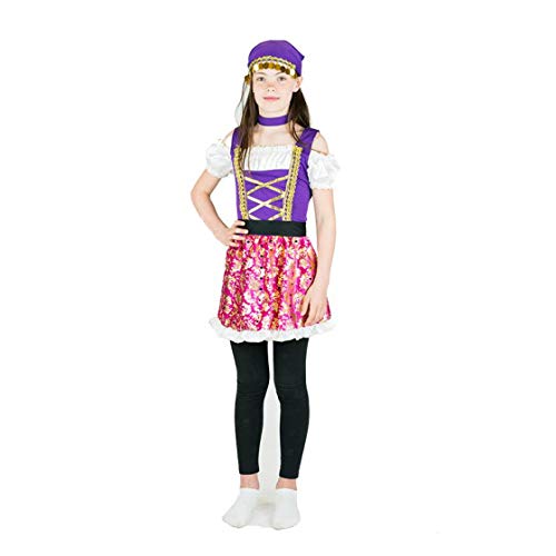 Bodysocks Girls Gypsy Princess Fancy Dress Costume (6-8 years)