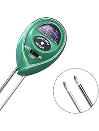 Soil pH Meter, Amado 3 in 1 Soil Tester Kit for Home And Commercial Use, Sunlight And Moisture Meter, No Batteries or Calibration