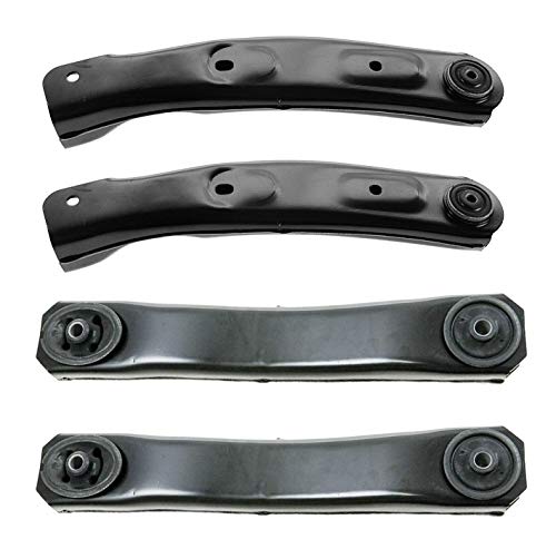 Front Suspension: 2 Upper + 2 Lower Control Arms Fits 1999-2004 Jeep Grand Cherokee Replaces Dorman 520-320, 520-322. Left and Right - Thumbnail 3