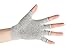 YL TRD V 2 Packs of Non Slip Fingerless Yoga Gloves Exercise Gloves Workout Gloves (Transparent dots)