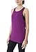 Queenie Ke Women's Yoga shirts Sports Tops Super Soft Knit Cowl Back Tank Size L Color Dark Magenta