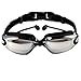 Shiratori Corrective Nearsighted Swimming Goggles(Prescription 1.5-8.0 Diopters) with Ear Plug Highest Grade UV Protection and Anti-fog