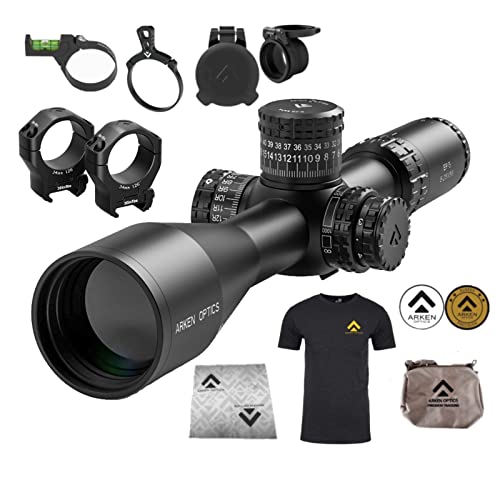 Arken Optics EP5 525X56 Rifle Scope FFP VPR MOA Reticle with Zero Stop 34mm Pack