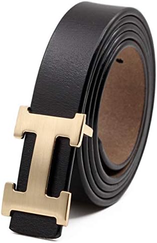Women's Cowhide Leather Belt Fashion Buckle for Pants Jeans Shorts Ladies Design Genuine Belts