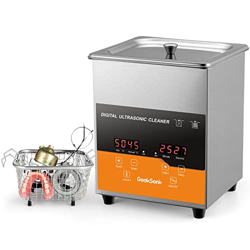 Ultrasonic Cleaner 2L with Heater and Timer, Ultrasonic Parts Cleaner