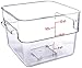 Cambro 12SFSCW135 Camwear Polycarbonate Square Food Storage container, 12 Quart