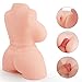 Realistic Adult Sex Doll with Inviting Vagina and Anal Opening, PALOQUETH 3D Lifelike Male Masturbator for Men from Soft Squeezable Silicone for Natural Suction 3.7lb