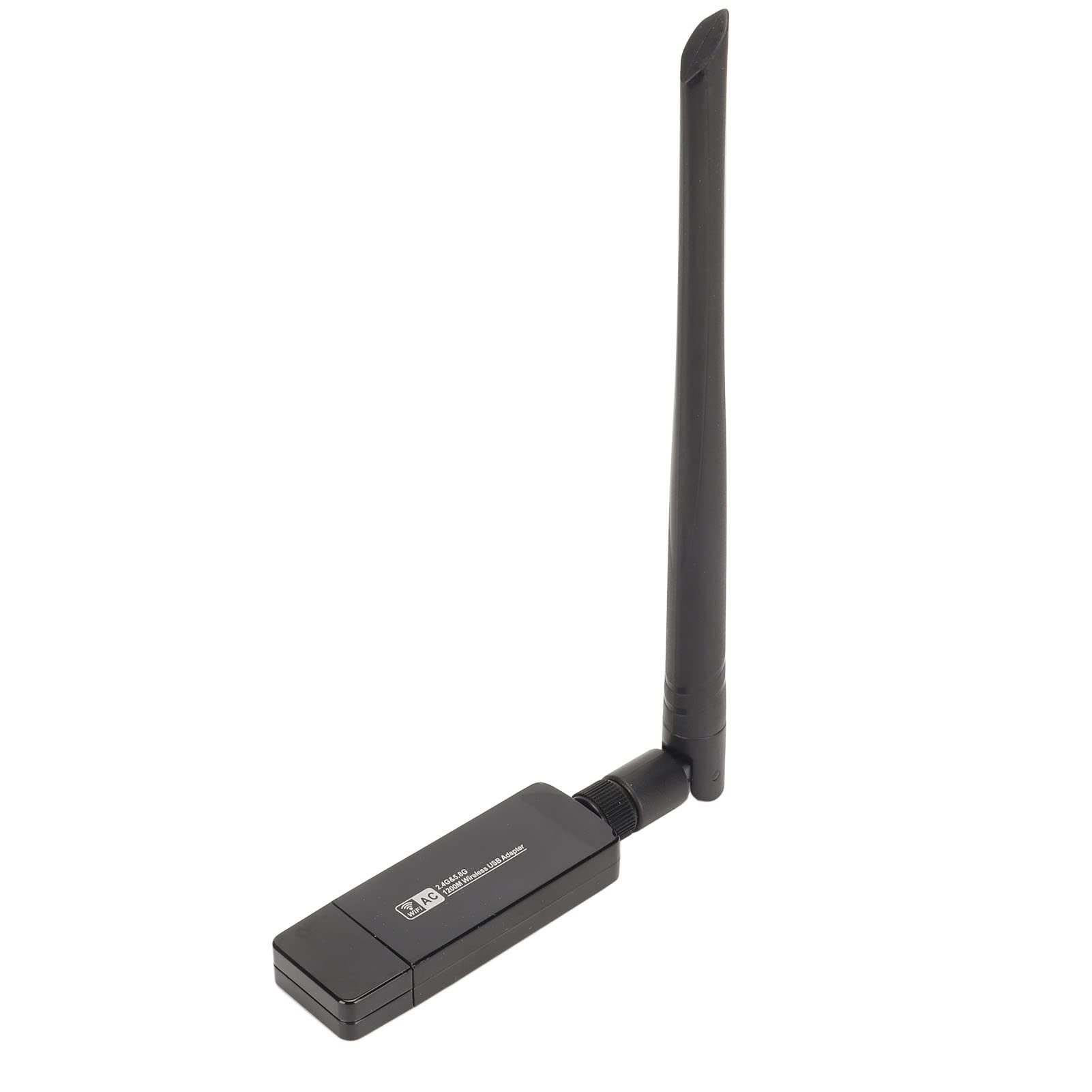 Wireless Network Card, Dual Band Wireless Network Card Adapter, W50L 5DB RTL8812AU 1200M WiFi Adapter for Android for Win, USB 3.0 WiFi Card for Desktop PC