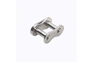 MF-TRANX 2Pcs #60 Stainless Steel Roller Chain Connecting Links- Master Connector Link Chain End Full Link for #60 12A-1 roller chain(for #60 12A-1 roller chain)