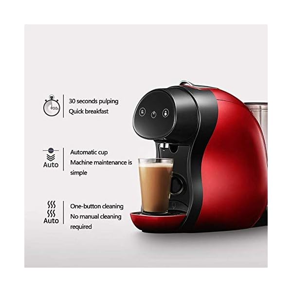 1yess Kaffeemaschine Automatische, intelligente Kapsel Haushalt Espresso Sojamilch Coffee Grinding 1600W – Bild 5