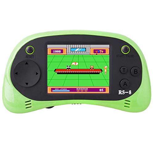 Beico Kids Handheld Games, Built in 260 Old Style Classic Video Retro Games Can Plug & Play on TV 2.5" Arcade Electronic Gaming System Birthday Present for Children (Green)