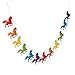 Fun Express Unicorn Garland, Rainbow Colors - 7 feet long - Hanging Party Decor