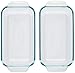 Pyrex 1.5-Quart Clear Basics Glass Loaf Pan (Set of 2)