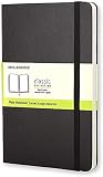 Moleskine Classic Notebook, Large, Plain, Black, Hard Cover (5 x 8.25) (Classic Notebooks)